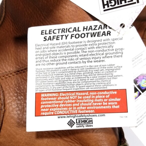 NWT‎ LeHigh Safety 5643 Steel Toe Thinsulate Electric Safety Workwear Boots 11 - Picture 11 of 15